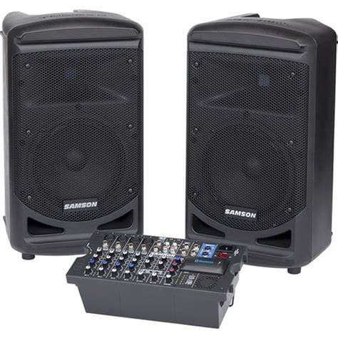 Samson XP800B - Portable all-in-one sound system & Bluetooth-enabled