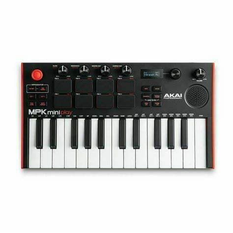 Akai Professional MPK MINI PLAY MK3 - 25-key Gen-2 Dynamic Keyboard with a built-in speaker, 8