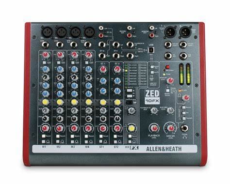 Allen &amp; Heath ZED-10FX 4 Mic/Line Inputs, 2 Stereo, USB, FX