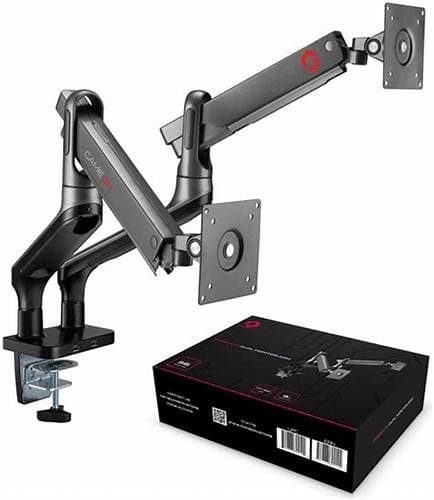 Unimount Spring Assisted Dual Arm Monitor Stand