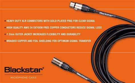 Blackstar BA231044-Z 3M XLR Microphone Cable