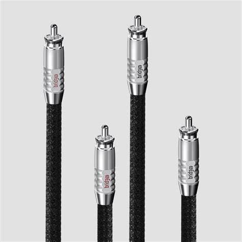 XCS Series RCA Cable 20AWG x1Core Silver-Plated OFC + 6.0mm（±0.2mm）OD All-in-One Copper Shell +Precision Stranded +Conductive Carbon Plastic Shield 1.5M