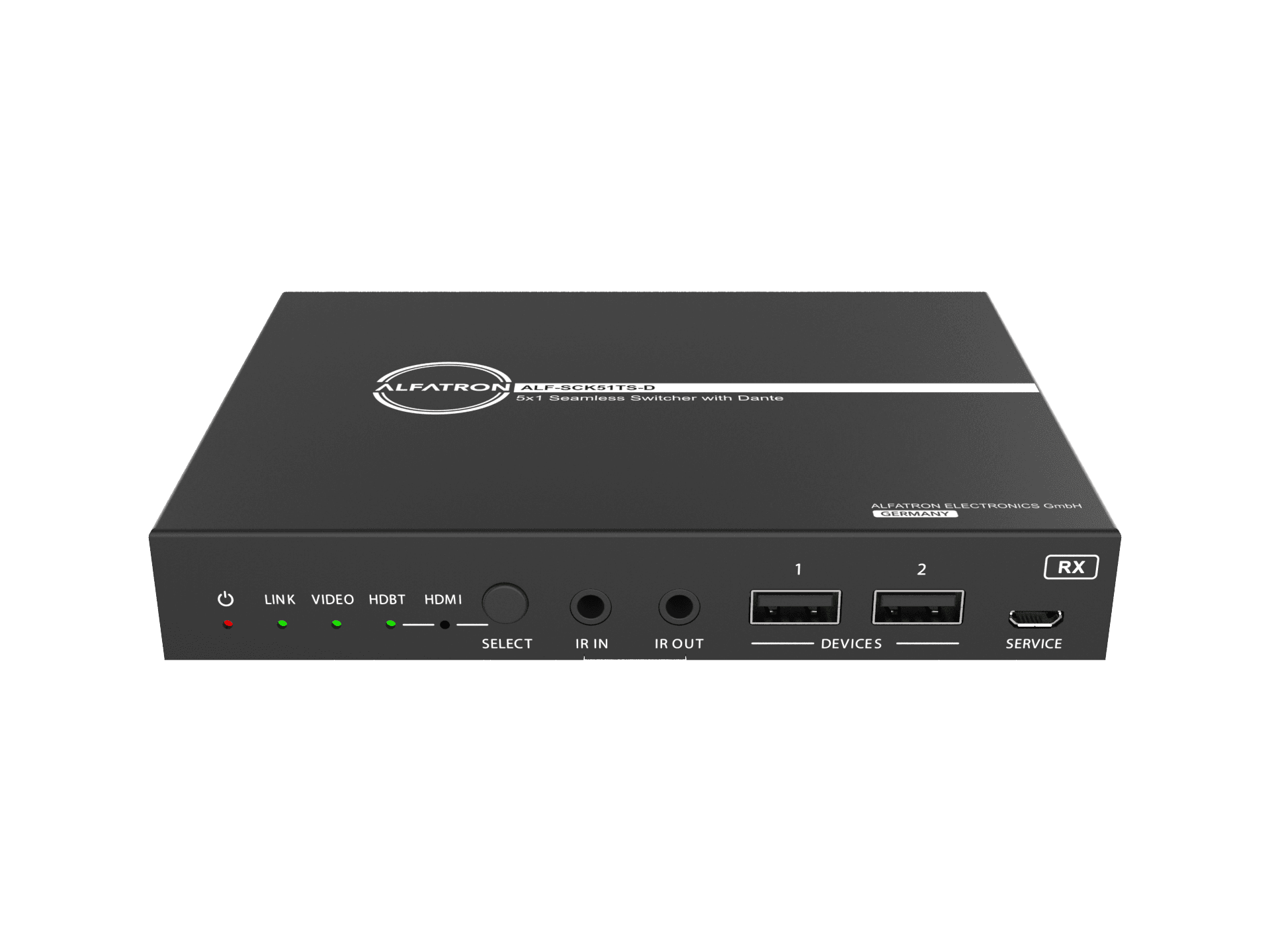 Alfatron ALF-SCK51TS-D - 5x1 4K Seamless Presentation Switcher with Multiview and USB