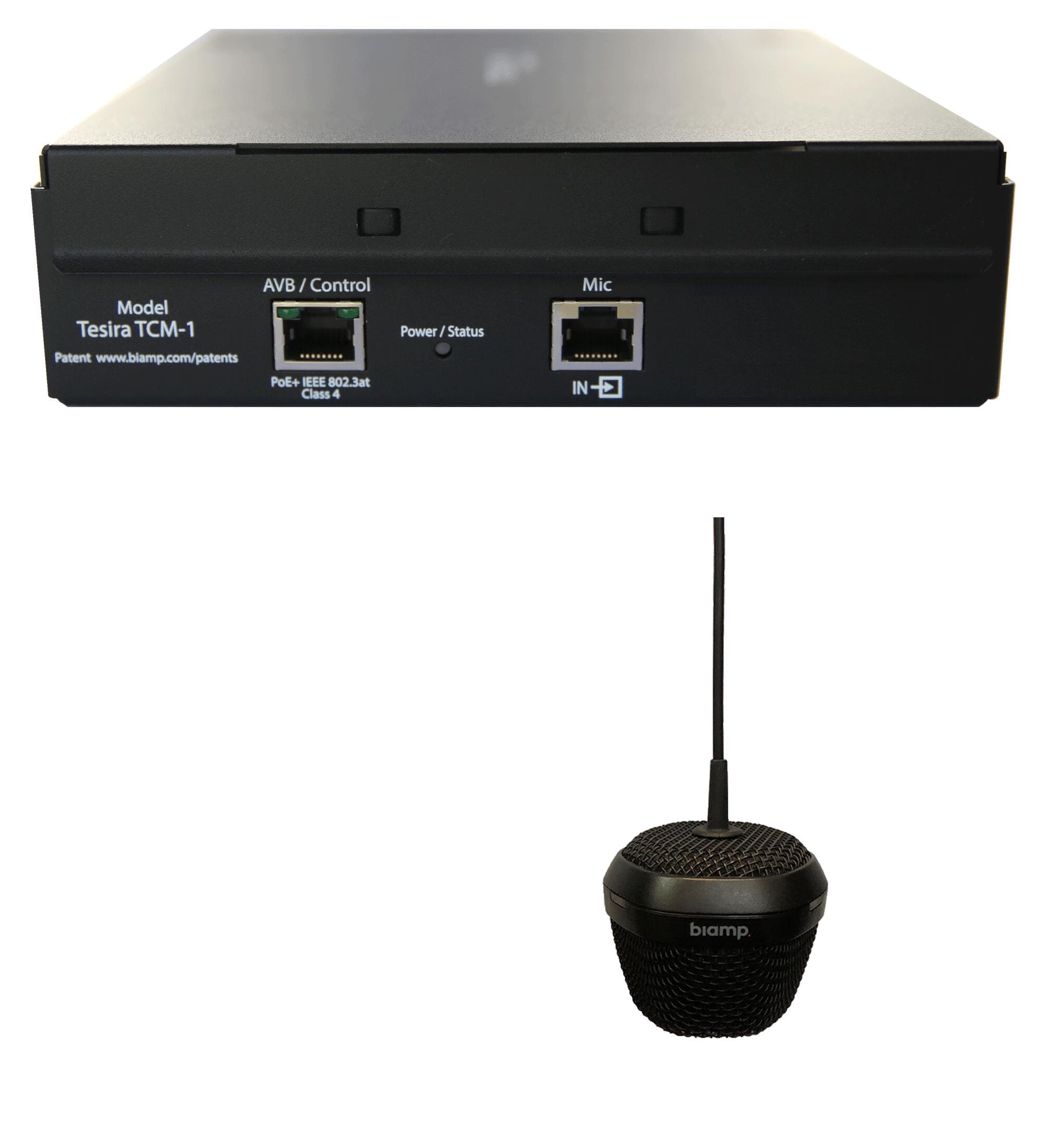 Biamp Devio Parle Tesira TCM-1-EX Black - Expansion Beamtracking Pendant Microphone