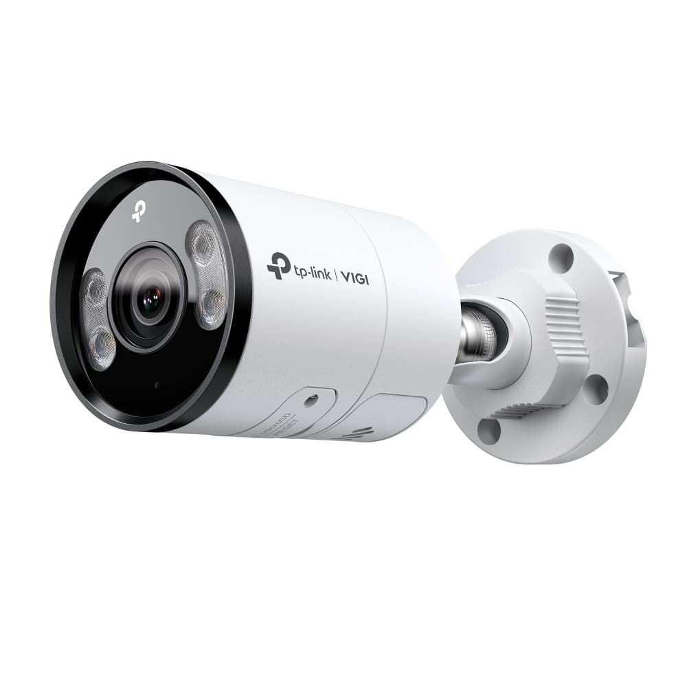 TP-LINK - VIGI 4MP Outdoor Full-Color 4G Bullet Network Camera SPEC: 4G Cat4, LTE-TDD/LTE-FDD/WCDMA, 3*LAN Ports, 4MP, 1/2.7” Progressive Scan CMOS, H.265+/H.265 /H.264+/H.264, IR&White LED, 25fps/30fps (2688 × 1520), IP66, DC 12V,120dB WDR, Built-in Mic.