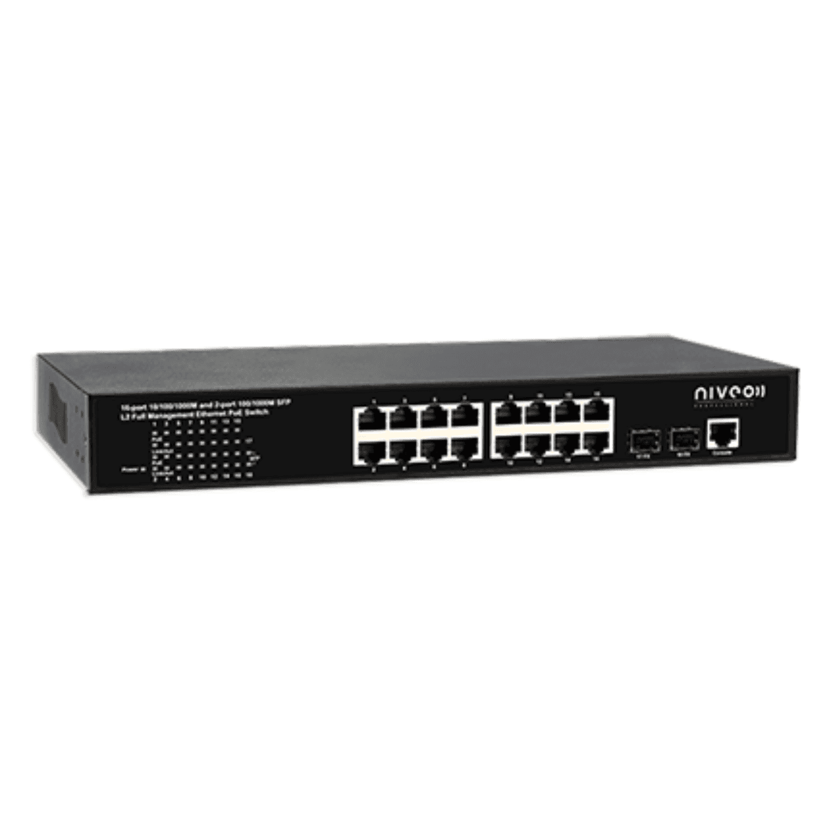 Niveo NGSME16T2H-AV - 16 Port Gigabit Ethernet Switch