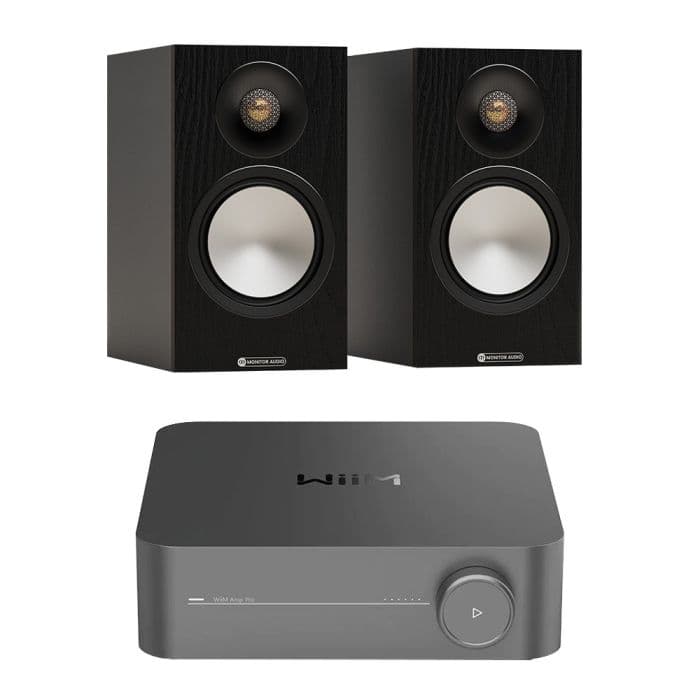 Monitor Audio - Bronze 50 + WiiM Pro Amp Stereo Streaming Package