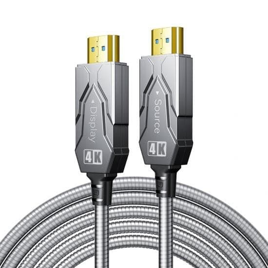 Dtech - HF2015K HDMI 2.0 Armoured Fibre Cable 15m 4K