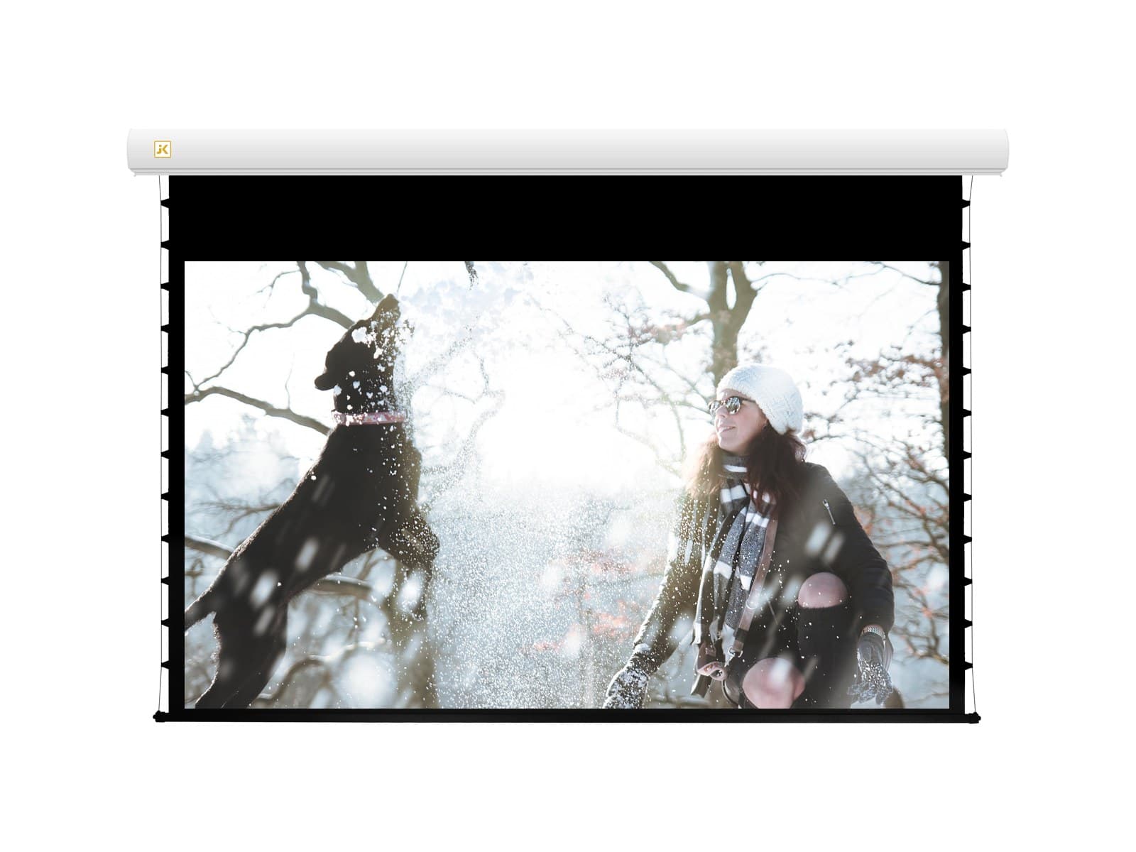 JK - E9150HDT 150 Inch Electric HD Tab Screen 16:9 Matt White
