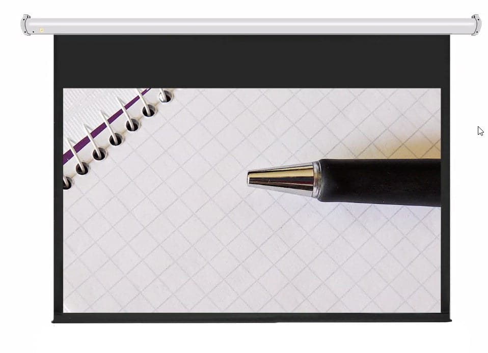 JK - E10133 133 Inch Electric Motorised Screen 16:10 Matt White