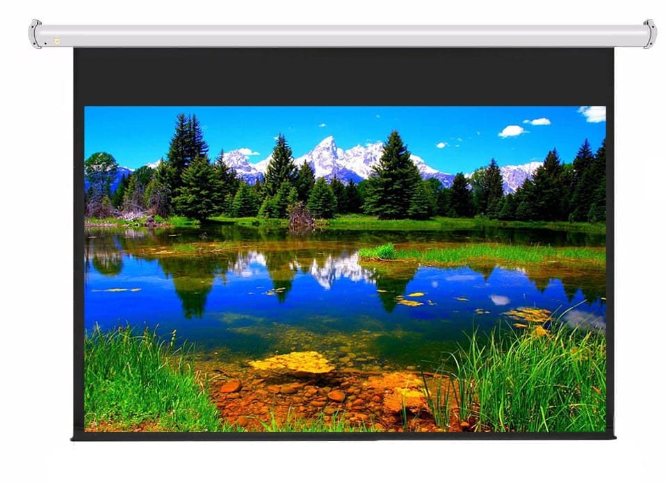JK - M10133SC 133 Inch Manual Pull-Down Screen 16:10 Matt White