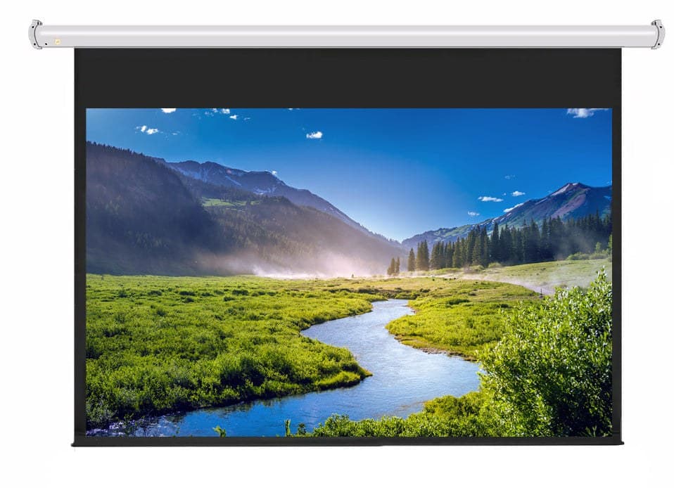 JK - M1092 92 Inch Manual Pull-Down Screen 16:10 Matt White