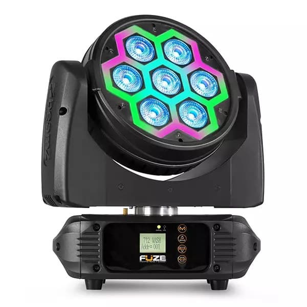BeamZ FUZE712 LED Moving Head Wash with SMD LED Effect 7x 12W RGBW