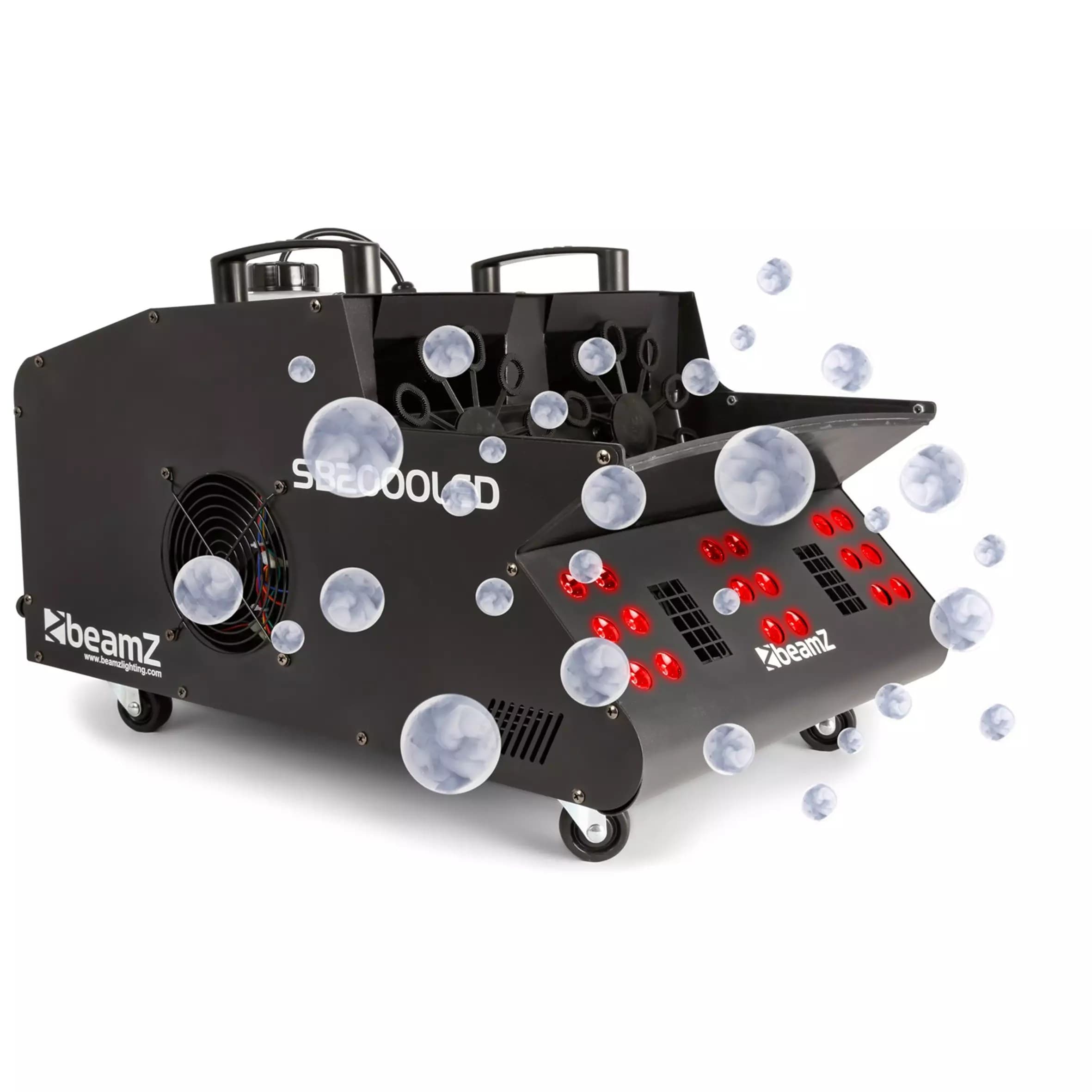 BeamZ SB2000LED Fog Bubble Machine RGB LEDs 18x 3W