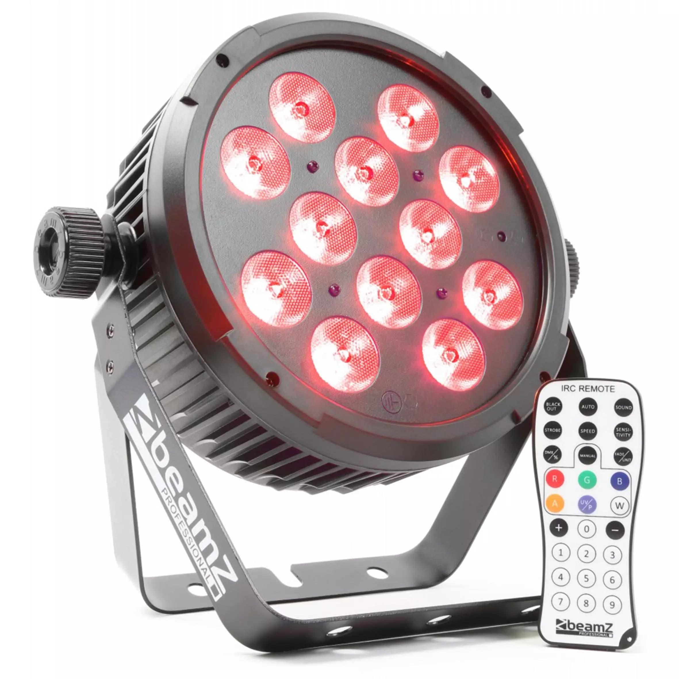 BeamZPro - BEAMZ BT310 LED FLAT PAR IP20 12x 6W RGBA