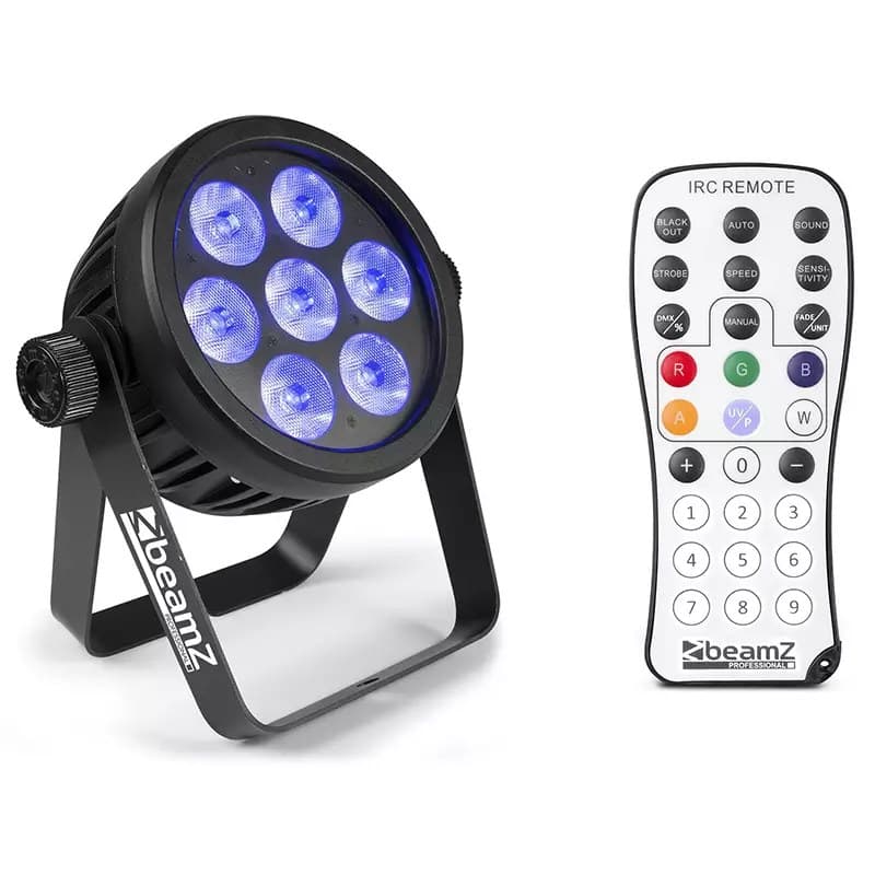BeamZPro BAC500 LED PAR IP20 7x 14W RGBACWWWUV