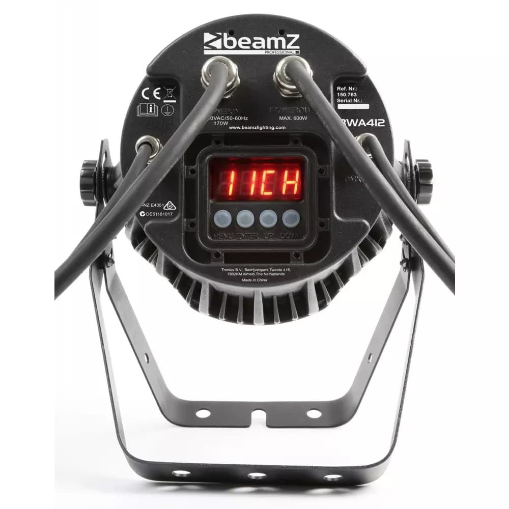 BeamZPro BWA412 LED PAR IP65 12x 18W RGBAWUV