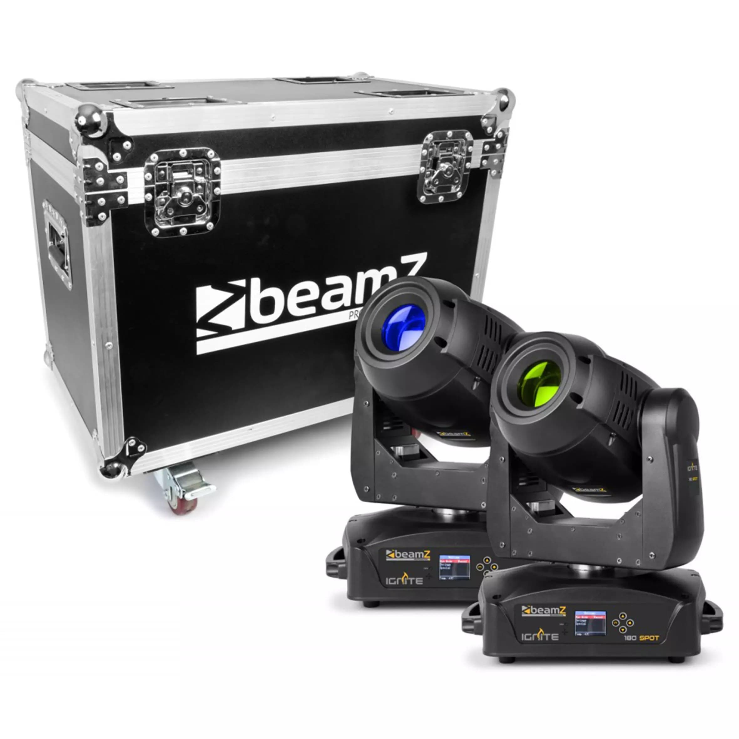 BeamZPro IGNITE180S LED Moving Head Spot 1x 180W [2 in a Flightcase]