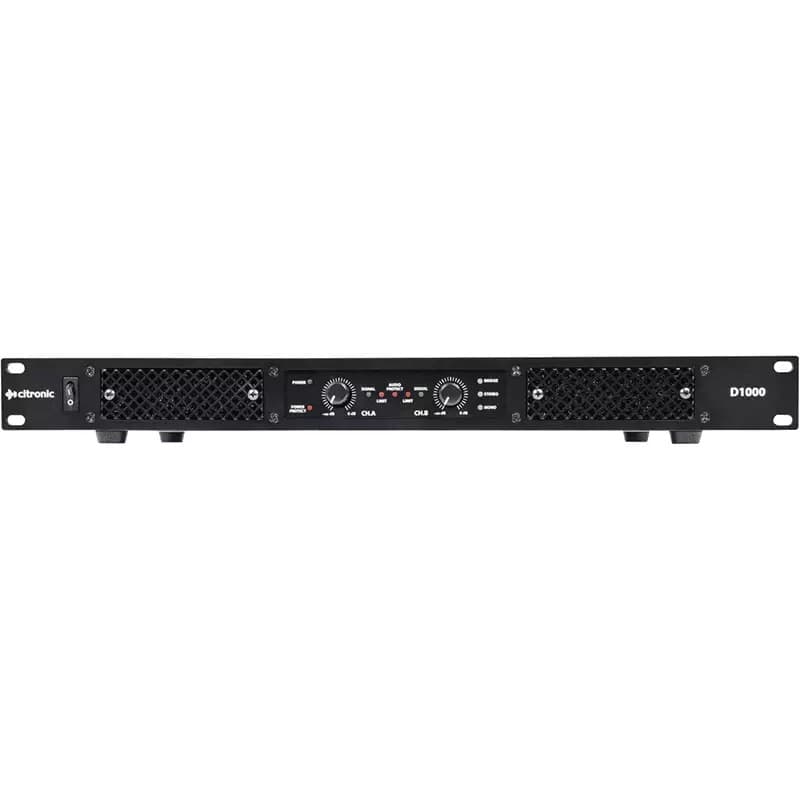 Citronic - D1000 1U POWER AMPLIFIER 2X 500W