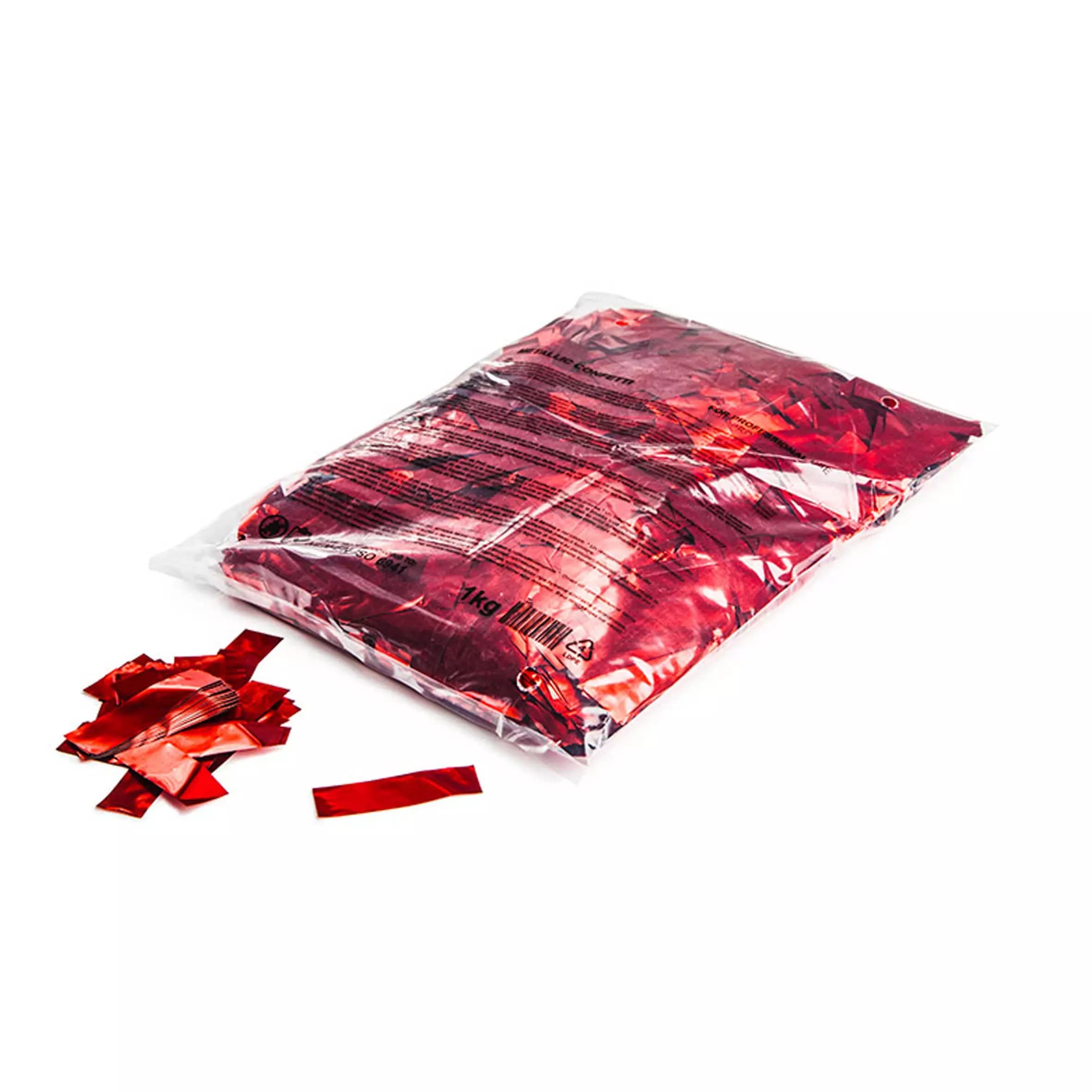 FiloFX - CONFETTI RECTANGLES RED METALLIC