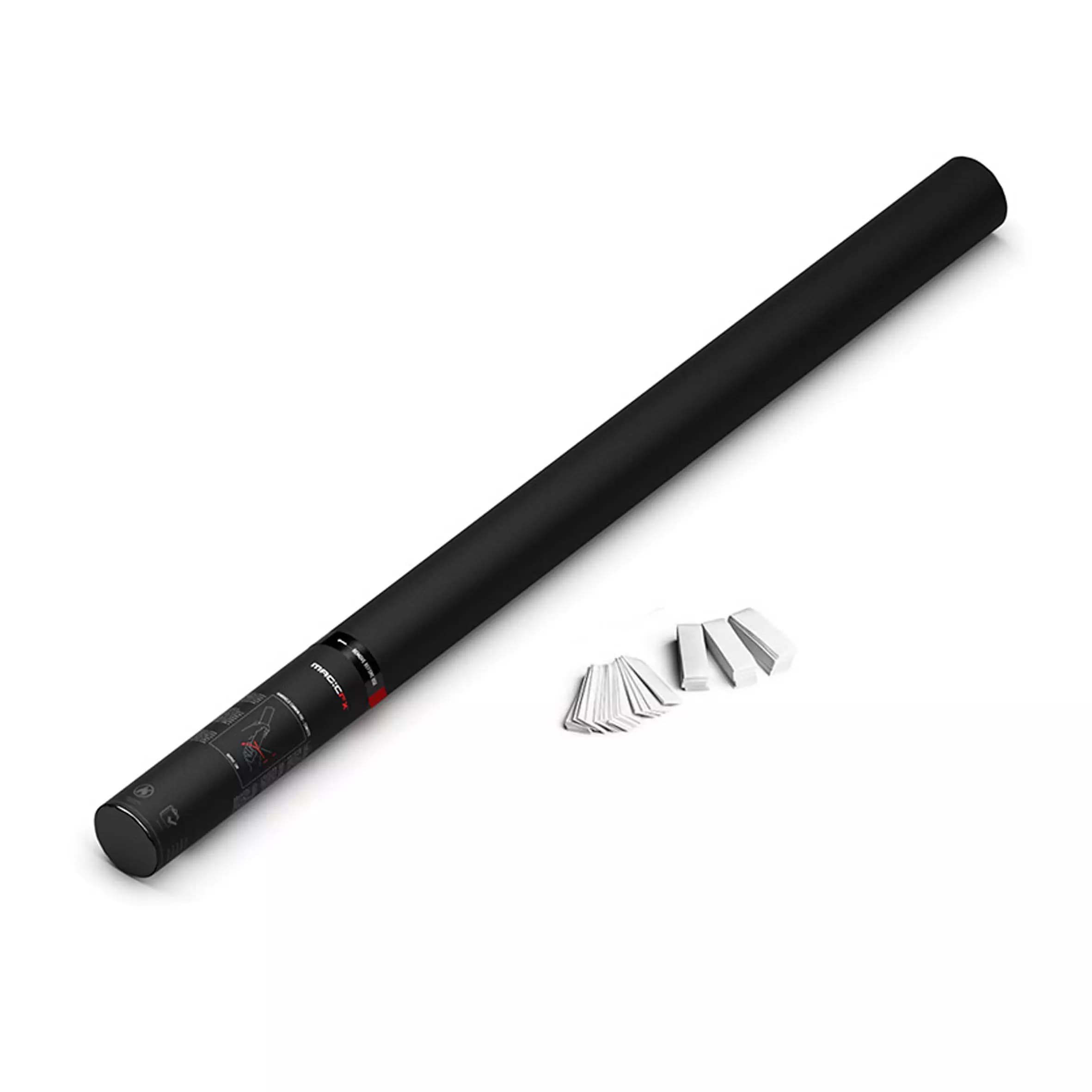 FiloFX - HANDHELD CONFETTI CANNON 80CM WHITE