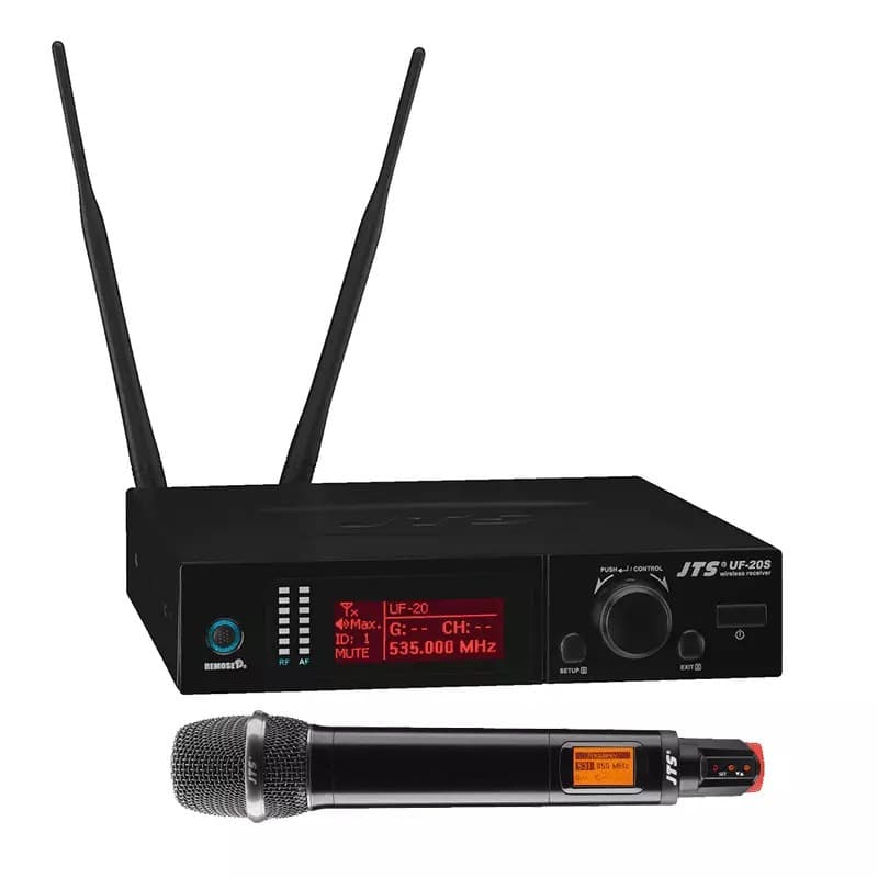 JTS - UF-20S/JSS-20 HANDHELD MICROPHONE TRUE DIVERSITY UHF 624-694MHz