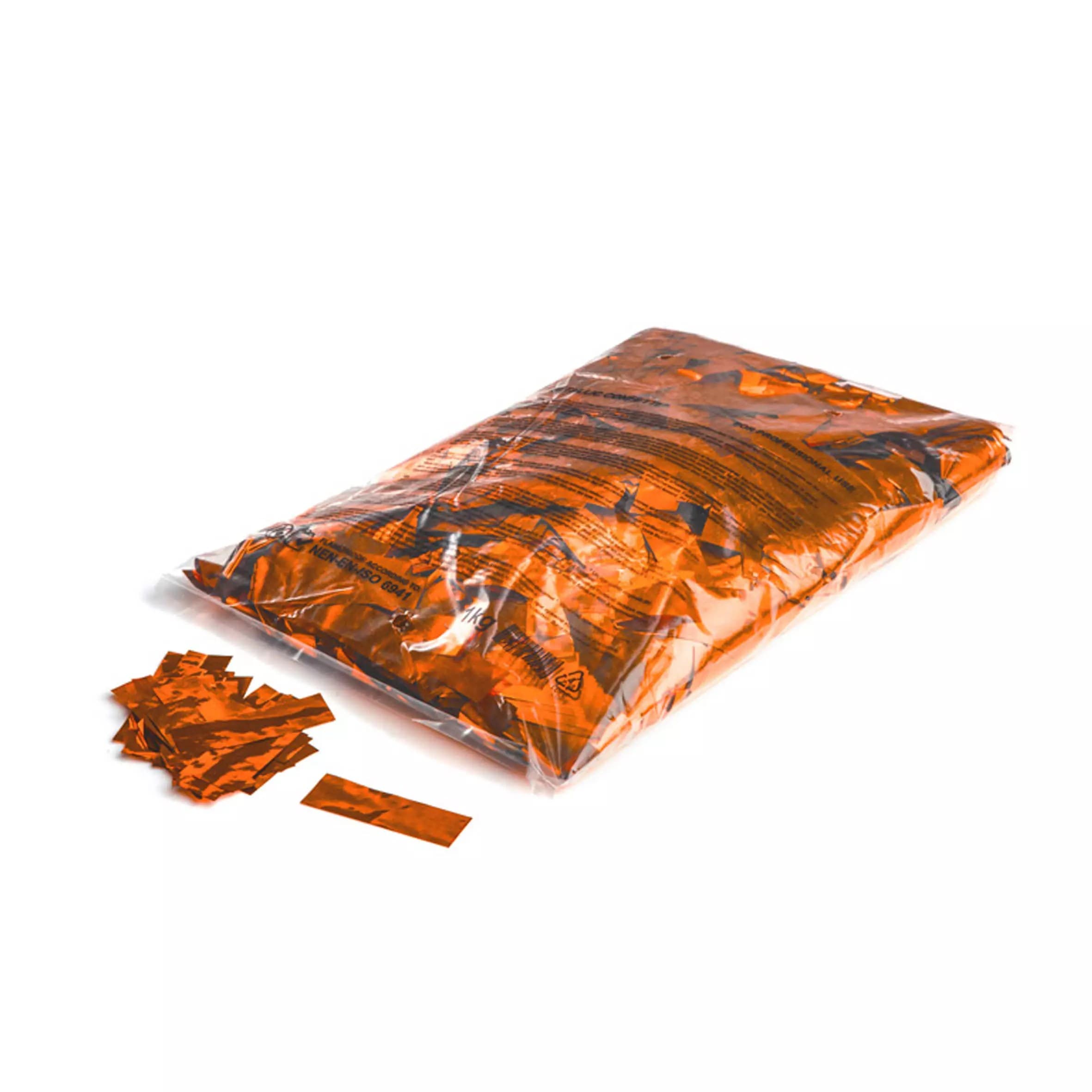 MagicFX - CONFETTI RECTANGLES ORANGE METALLIC