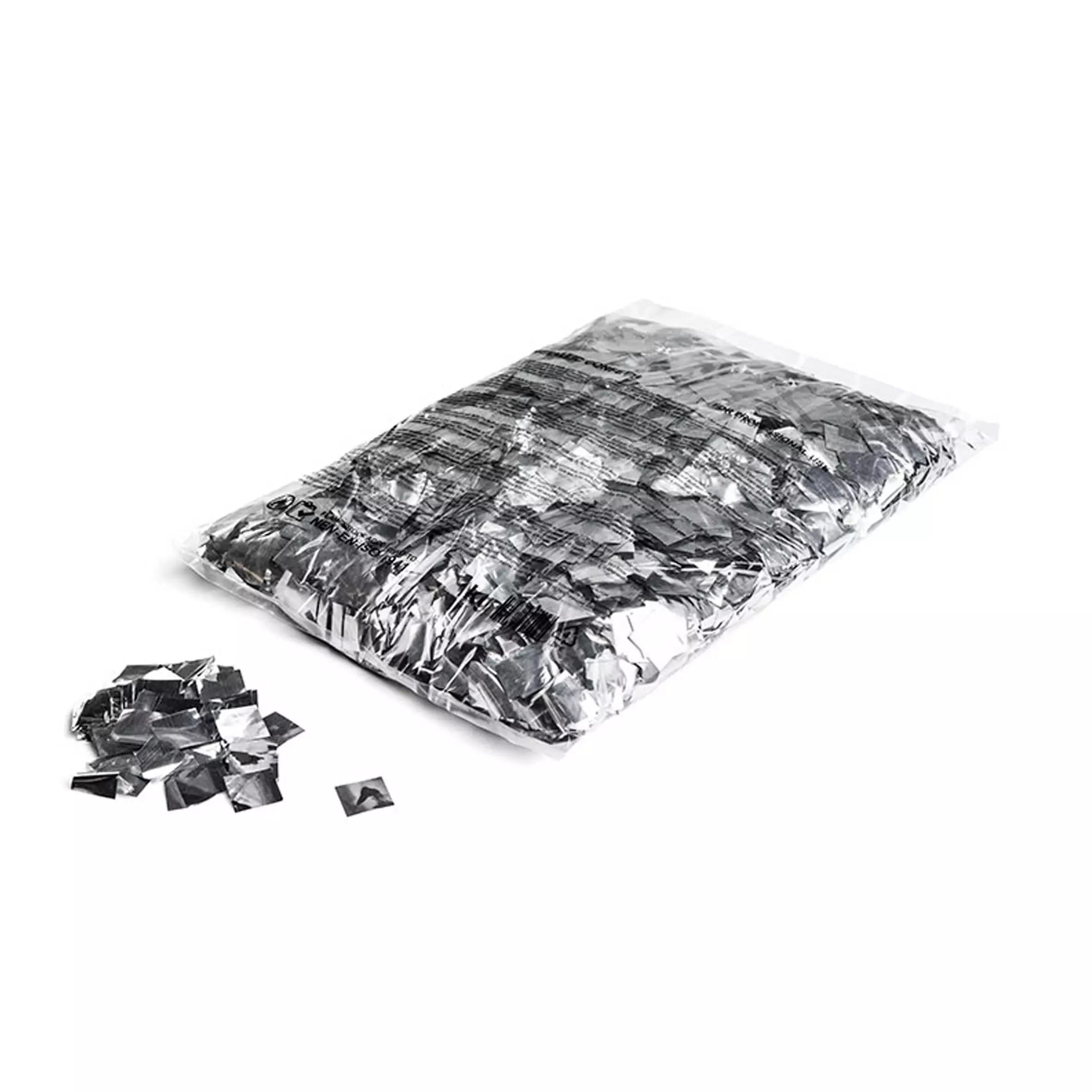 MagicFX - CONFETTI SQUARES SILVER METALLIC
