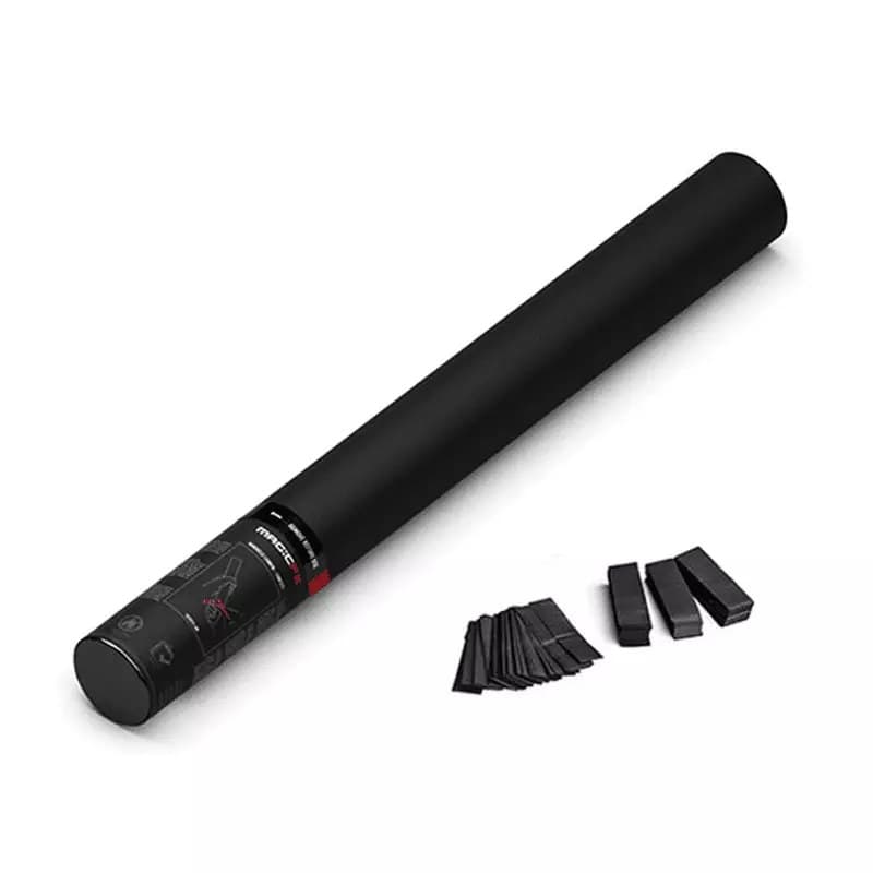 MagicFX - HANDHELD CONFETTI CANNON 80CM BLACK