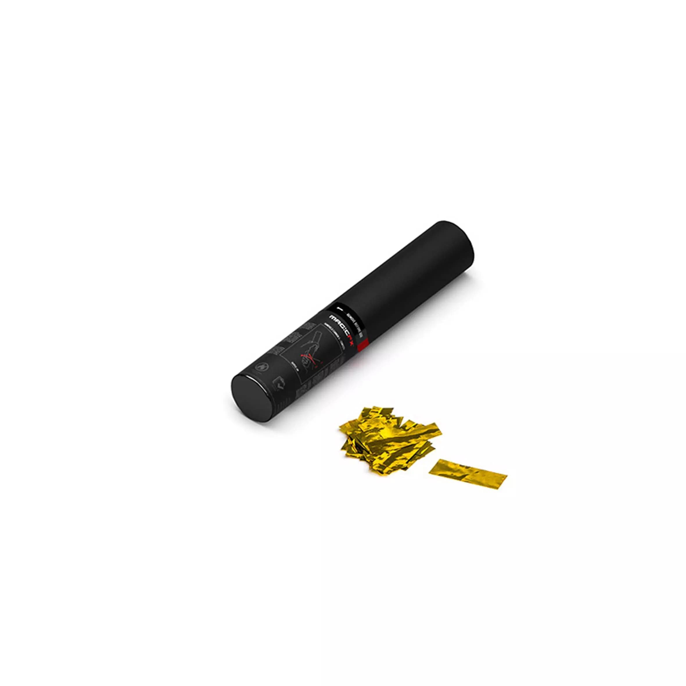 MagicFX - HANDHELD CONFETTI CANNON 80CM GOLD METALLIC
