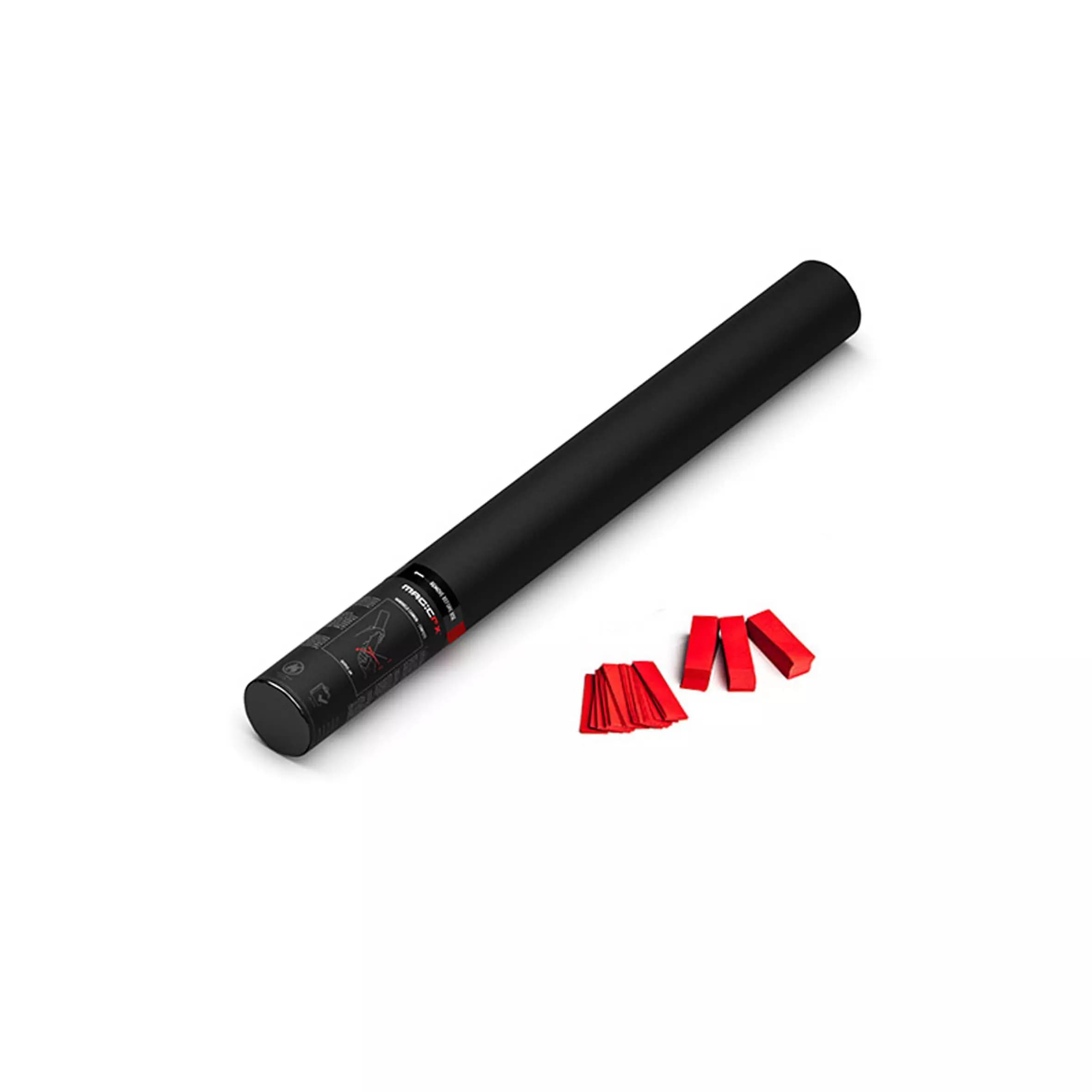 MagicFX - HANDHELD CONFETTI CANNON 80CM RED