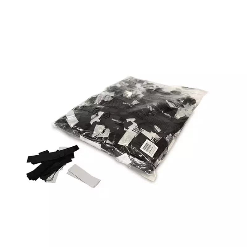 MagicFX - METALLIC CONFETTI RECTANGLES SILVER AND BLACK