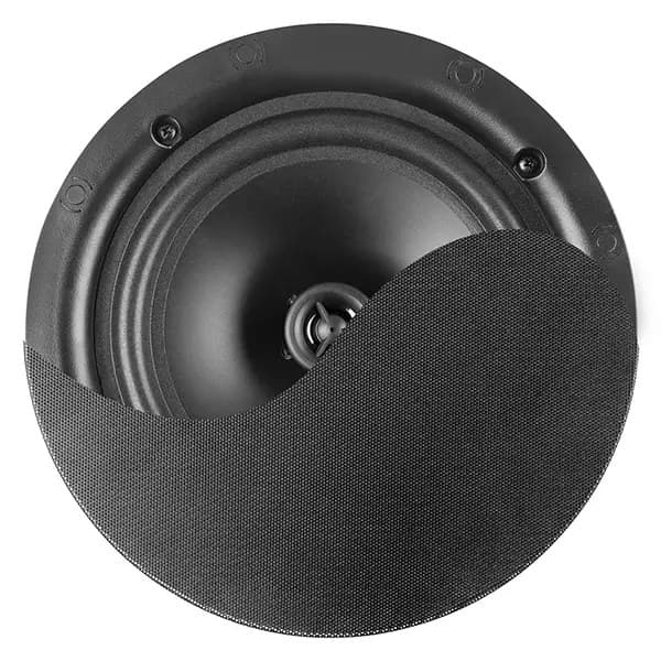 Power Dynamics - PDM NCSP5P CEILING SPEAKER FRAMELESS 5.25INCH BLACK 20W 100V