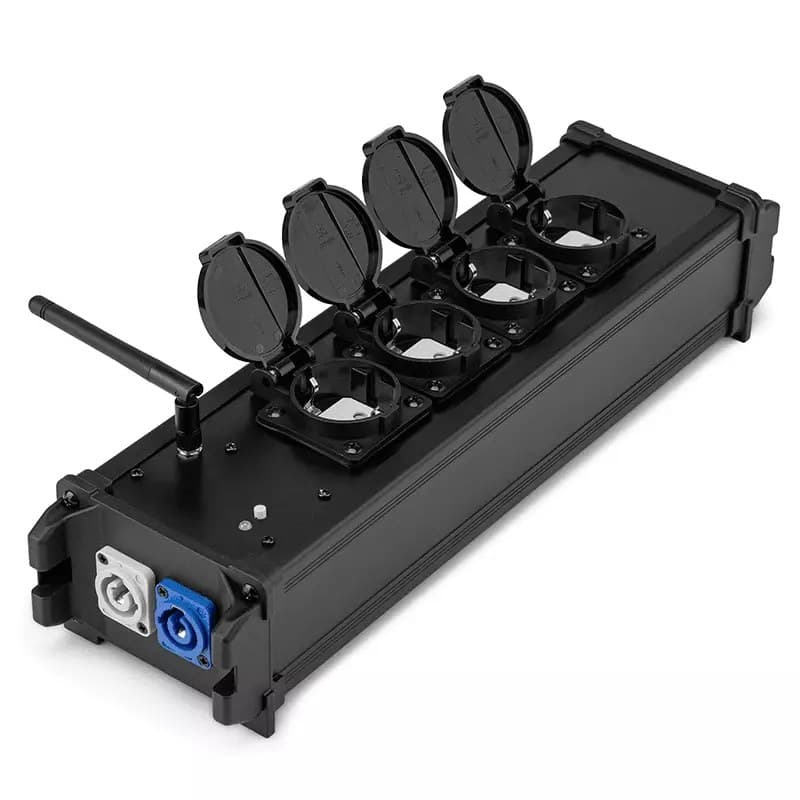 Power Dynamics Connex - PDC ADAPTOR PSB35 POWERCON IN TO 4x SHUKO OUT WITH WIRELESS DMX