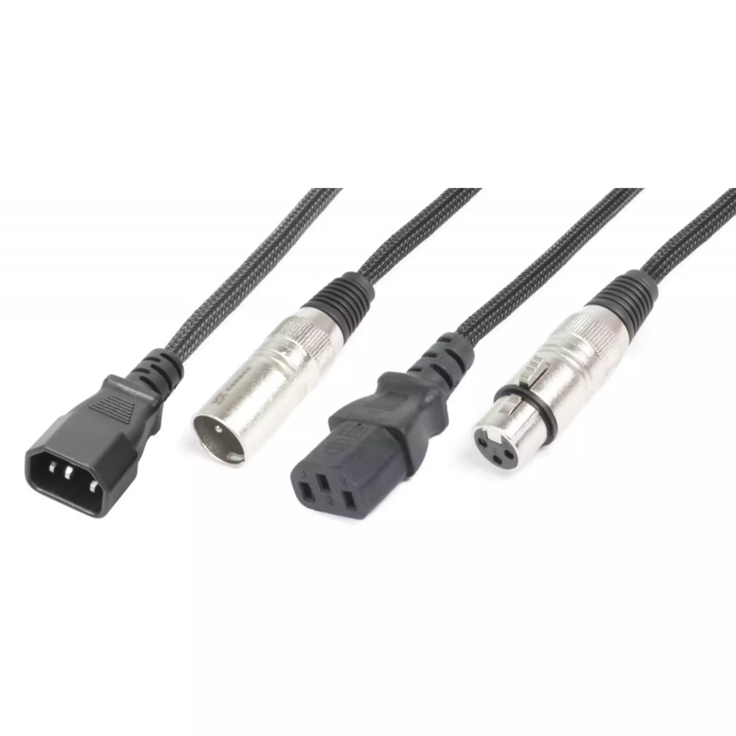 Power Dynamics Connex - PDC CX09-10 POWER/SIGNAL LEAD IEC MALE/ XLR MALE – IEC FEMALE/ XLR FEMALE 10M