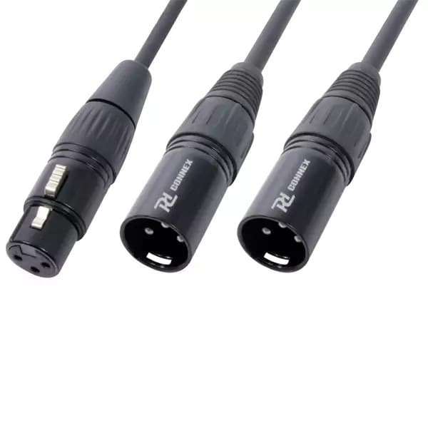 Power Dynamics Connex - PDC CX140 SIGNAL LEAD XLR FEMALE – 2X XLR MALE 0.5M