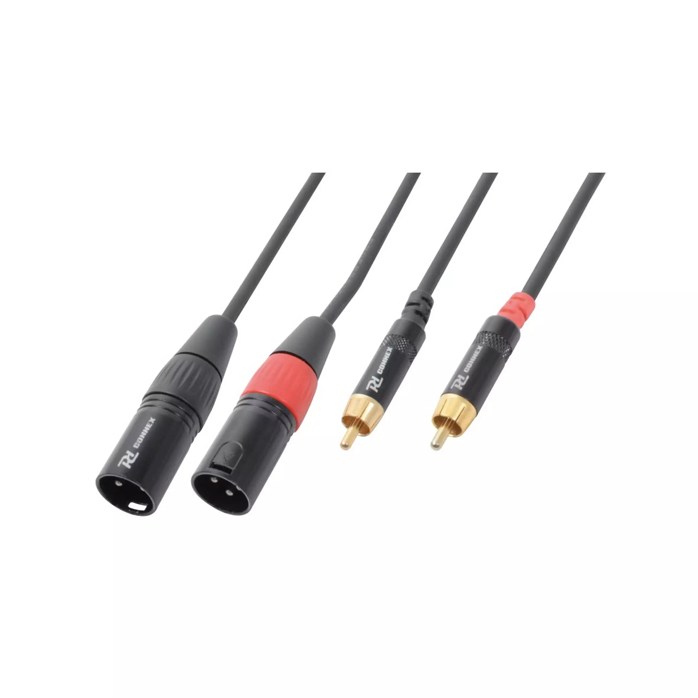Power Dynamics Connex - PDC CX66-3 SIGNAL LEAD 2X XLR MALE – 2X RCA MALE 3M