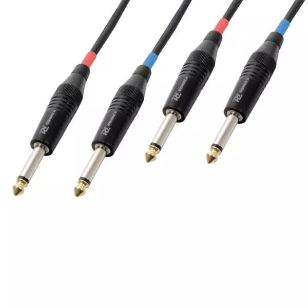 Power Dynamics Connex - PDC CX72-5 SIGNAL LEAD 2X 6.3MM MONO MALE – 2X 6.3MM MONO MALE 5M