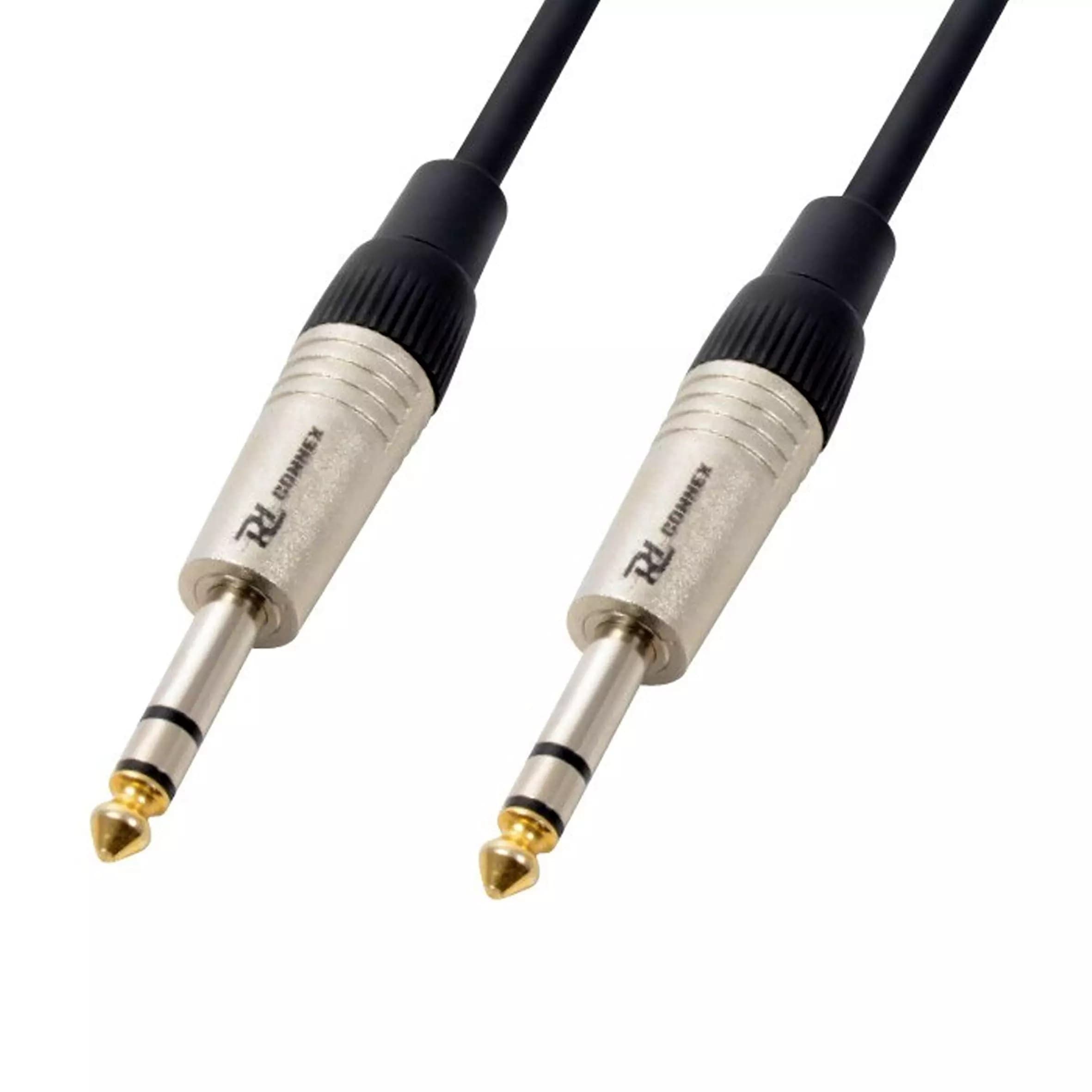Power Dynamics Connex - PDC CX80-1 SIGNAL LEAD 6.3MM STEREO MALE – 6.3MM STEREO MALE 1.5M