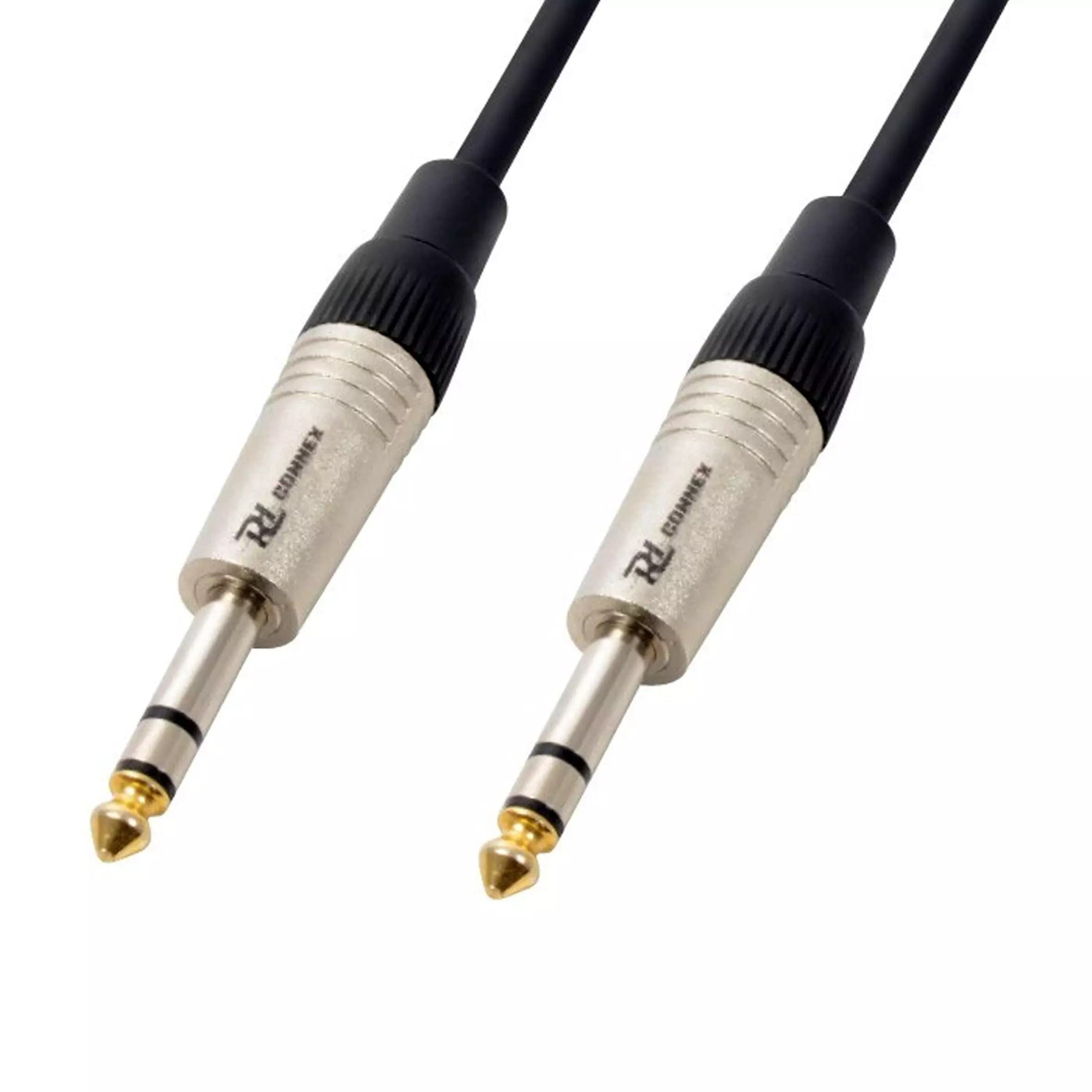 Power Dynamics Connex - PDC CX80-6 SIGNAL LEAD 6.3MM STEREO MALE – 6.3MM STEREO MALE 6M