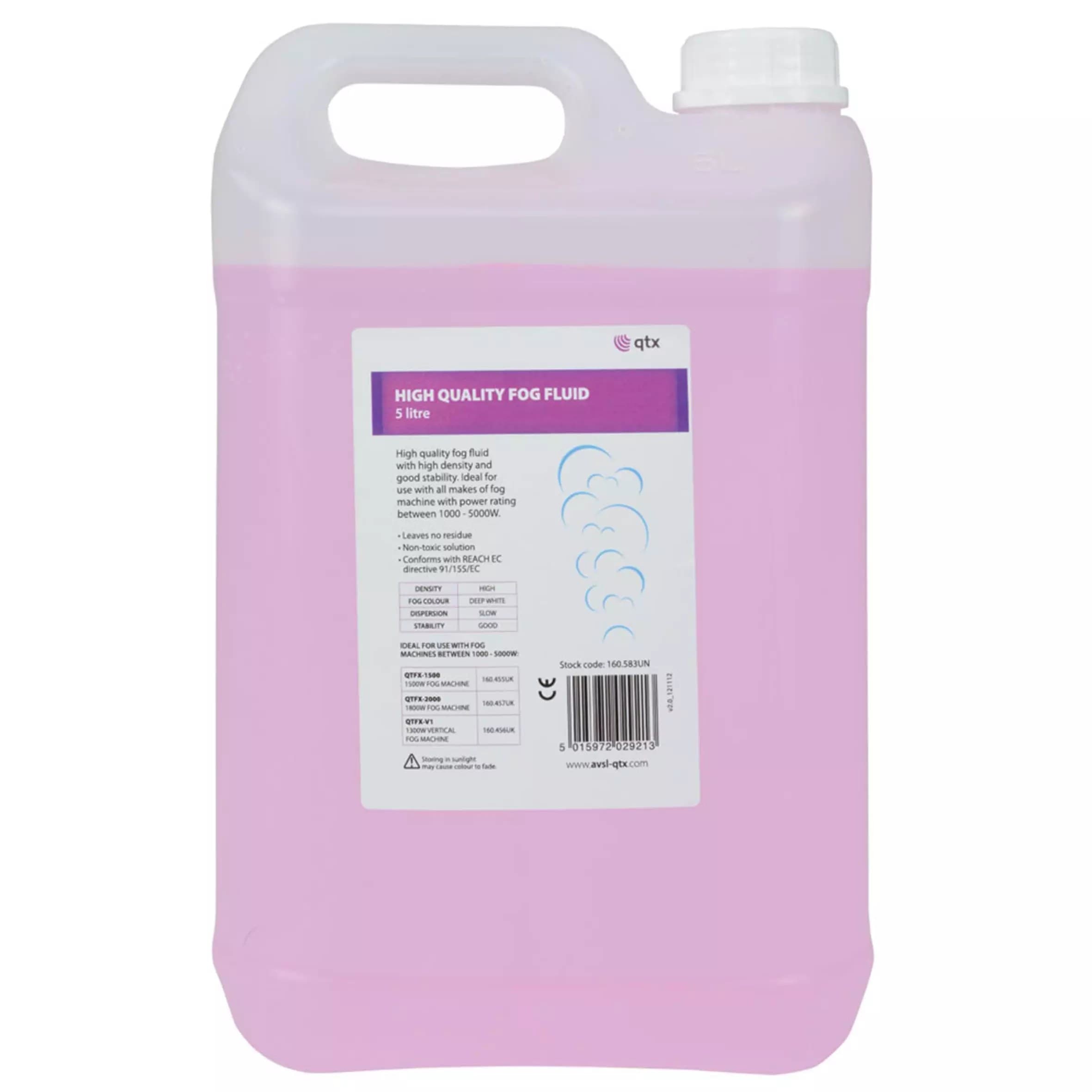 QTX - HQ-FOG-5L HQ FOG FLUID 5L