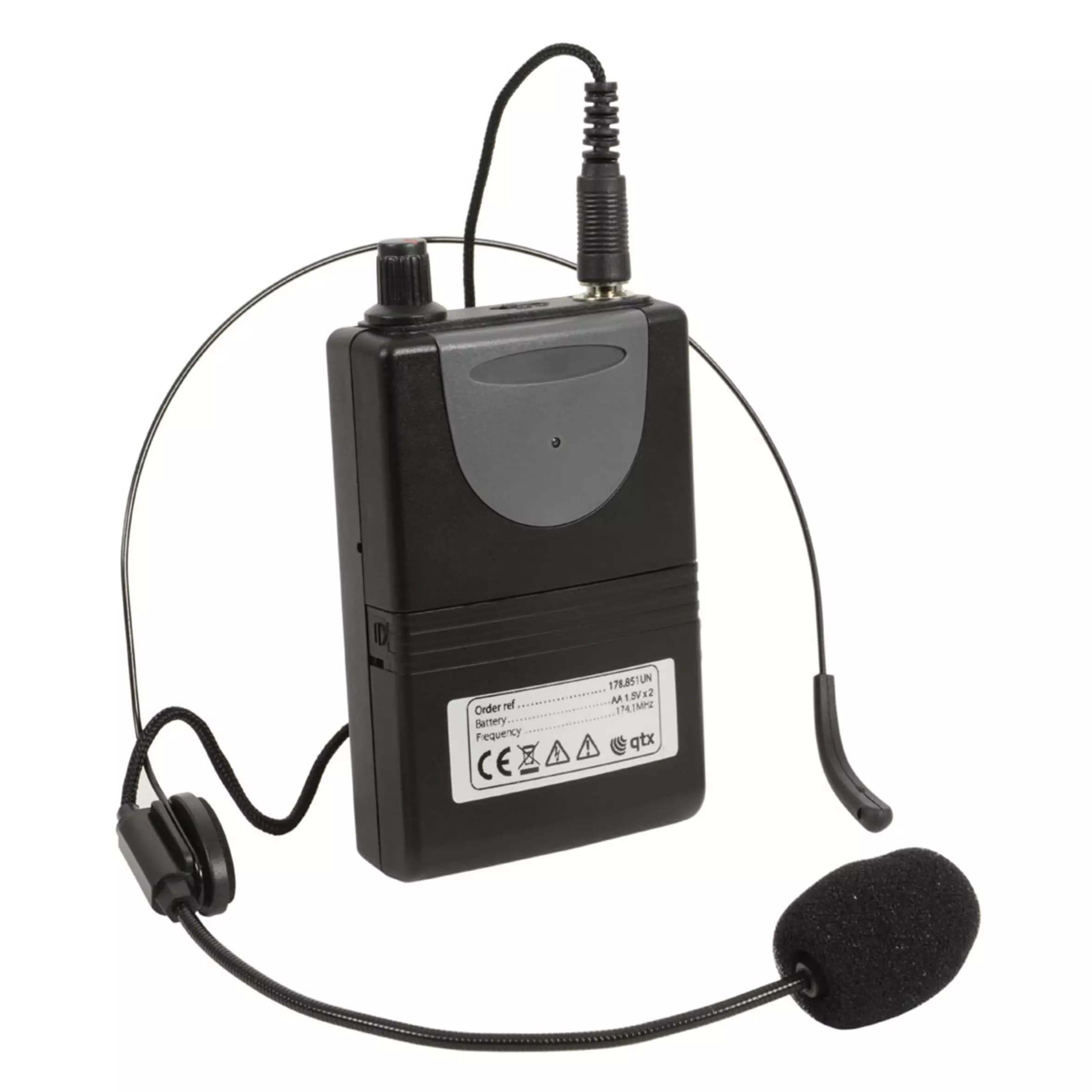 QTX - QRNM2 REPLACEMENT BODYPACK MICROPHONE VHF 175.0MHz