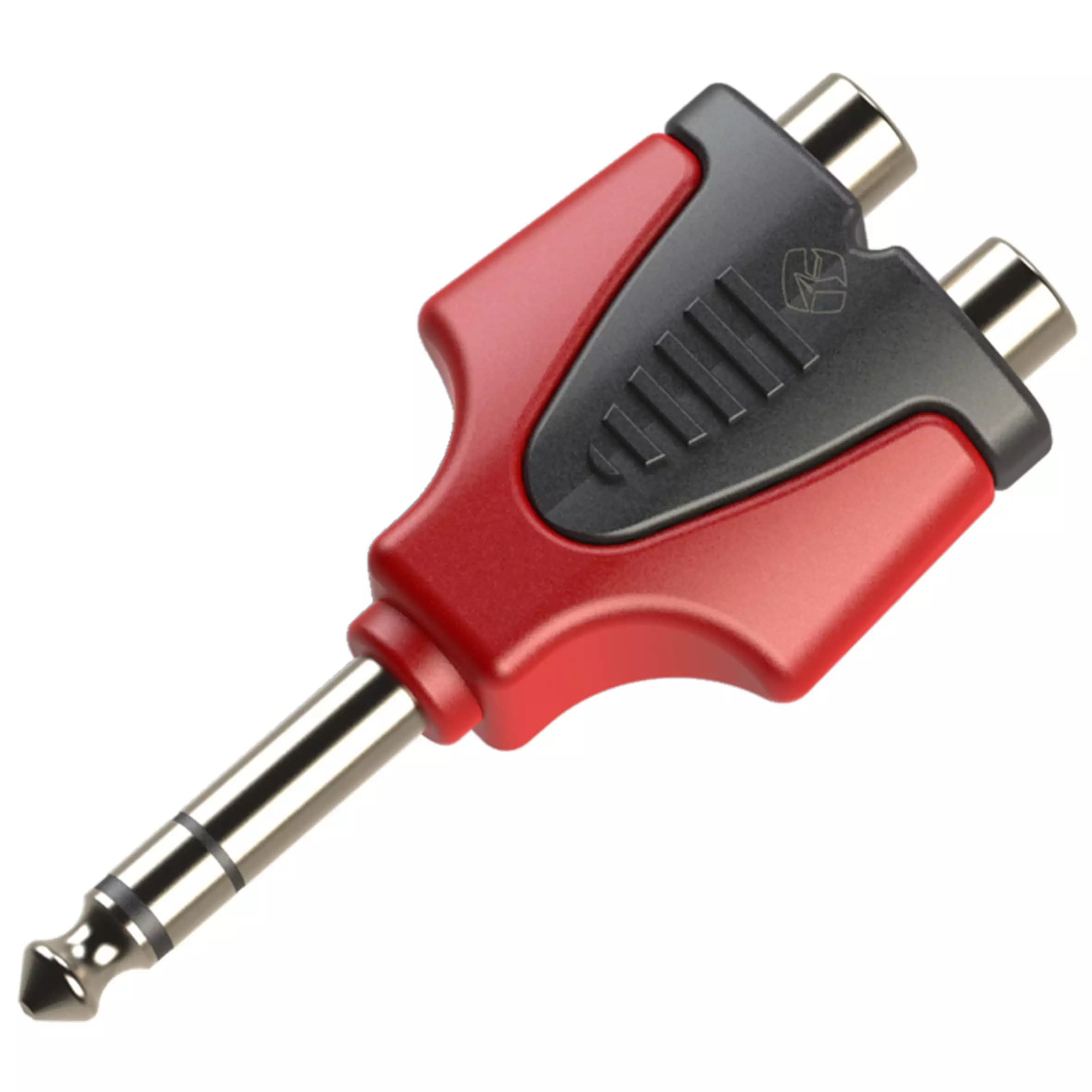 Roxtone - ADAPTOR 6.3mm STEREO MALE TO 2x RCA FEMALE