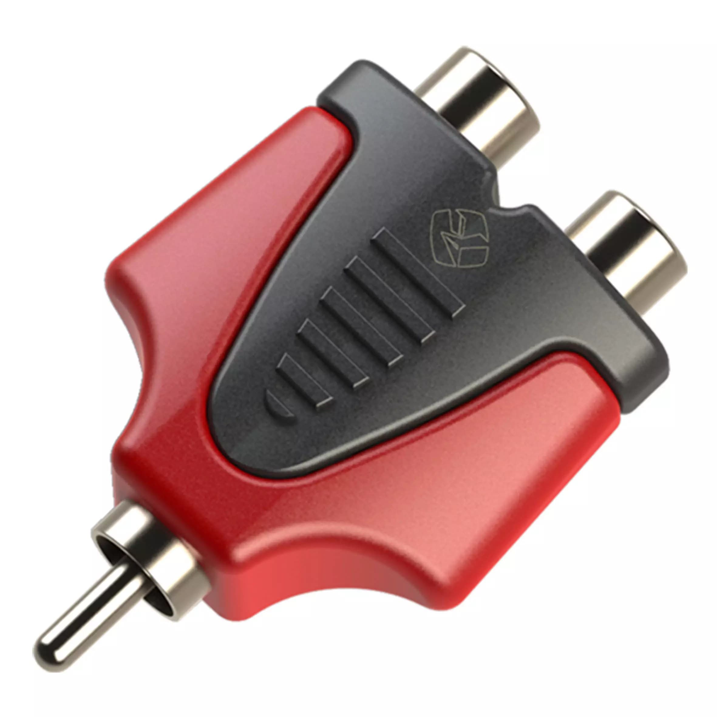 Roxtone - ADAPTOR RCA MALE TO 2x RCA FEMALE