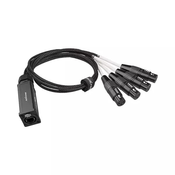 Roxtone - CAT SNAKE SPLITTER 4X XLR FEMALE – ETHERCON RJ45