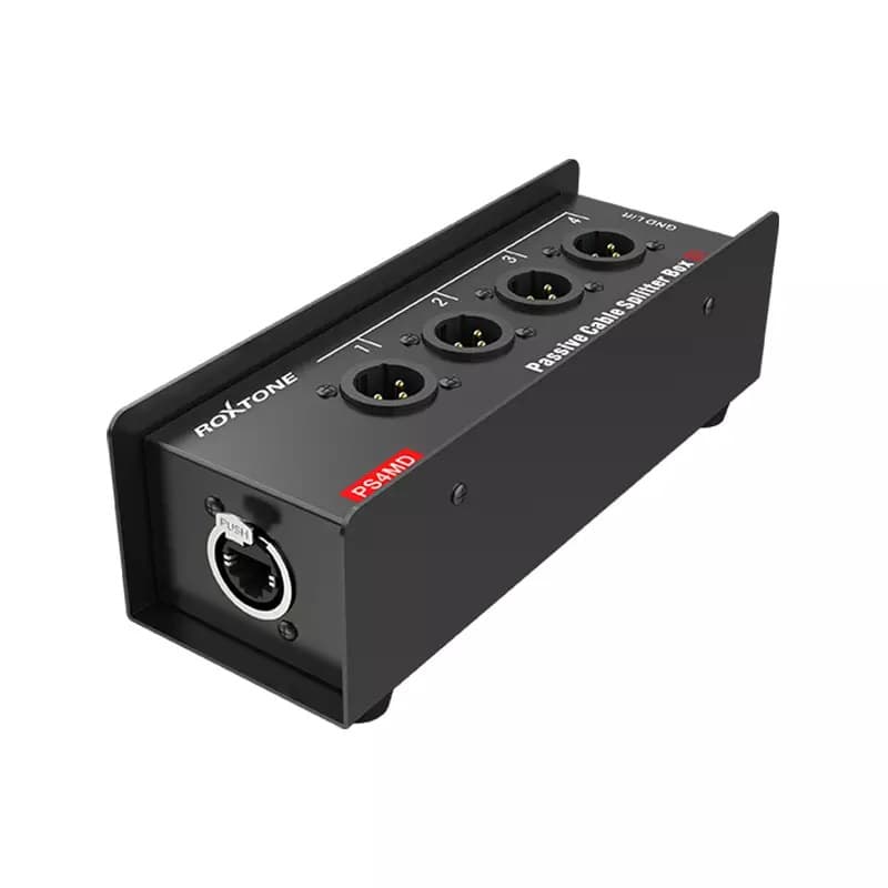 Roxtone - CAT SNAKE SPLITTER BOX 4X XLR MALE – ETHERCON RJ45