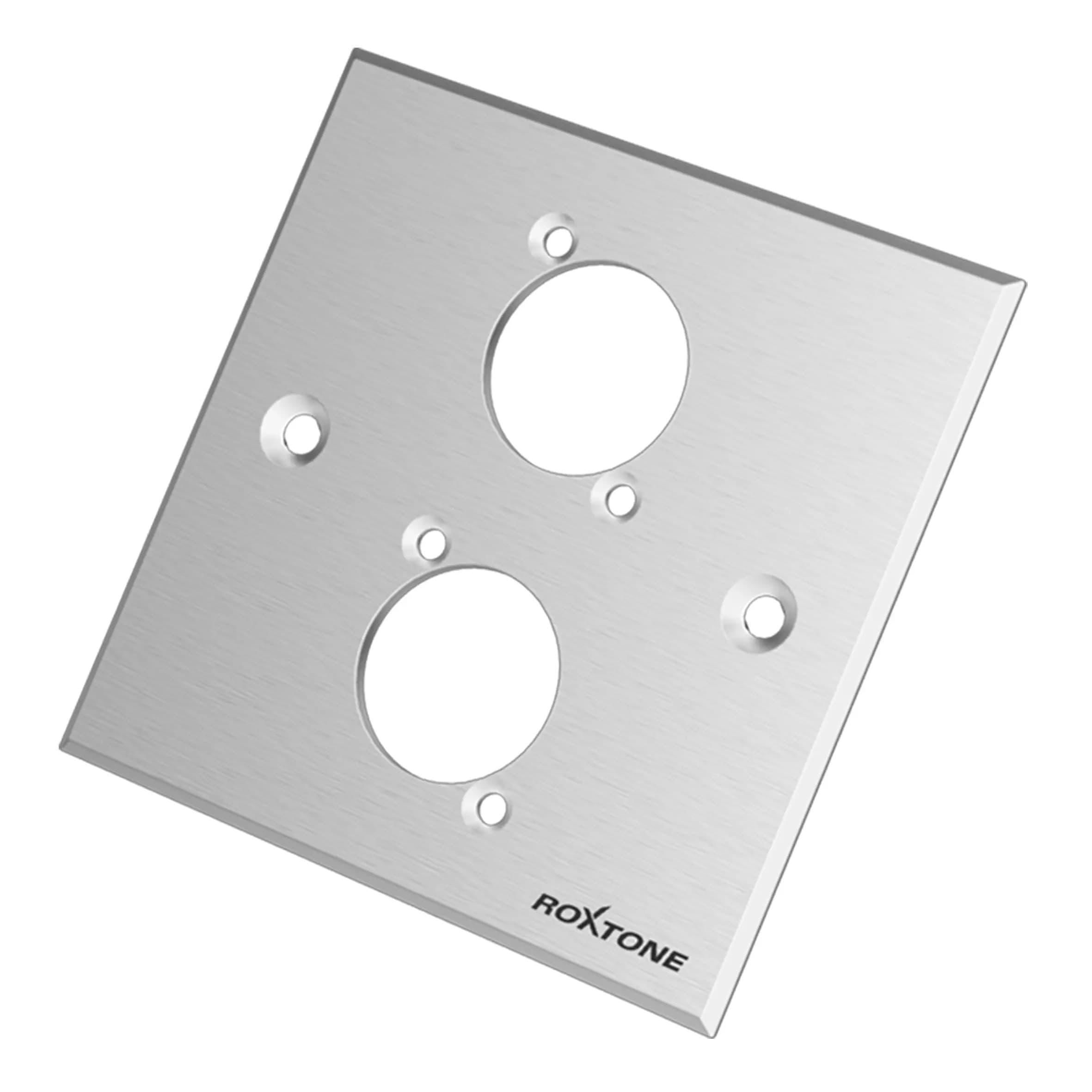 Roxtone - WALLPLATE 2X INSERT SILVER