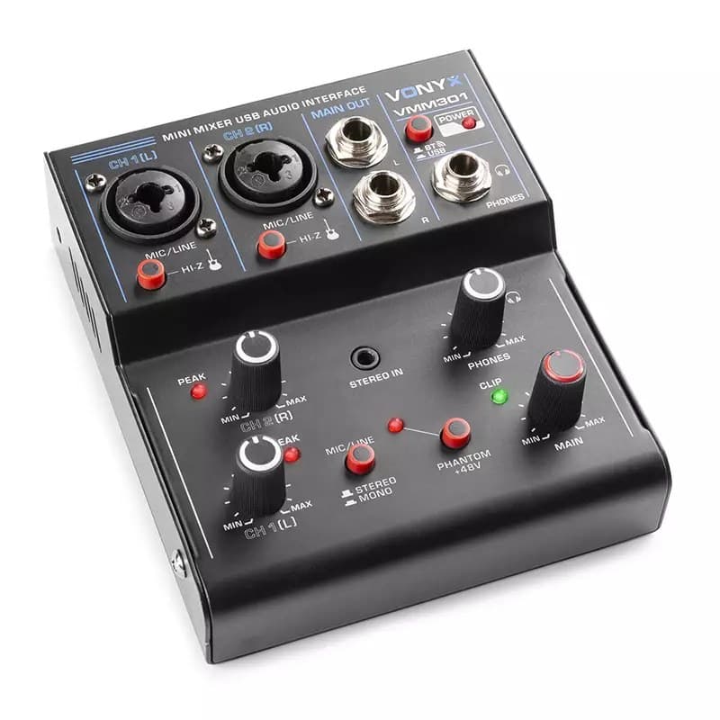 Vonyx - VMM301 MUSIC MIXER BT/USB 3CH