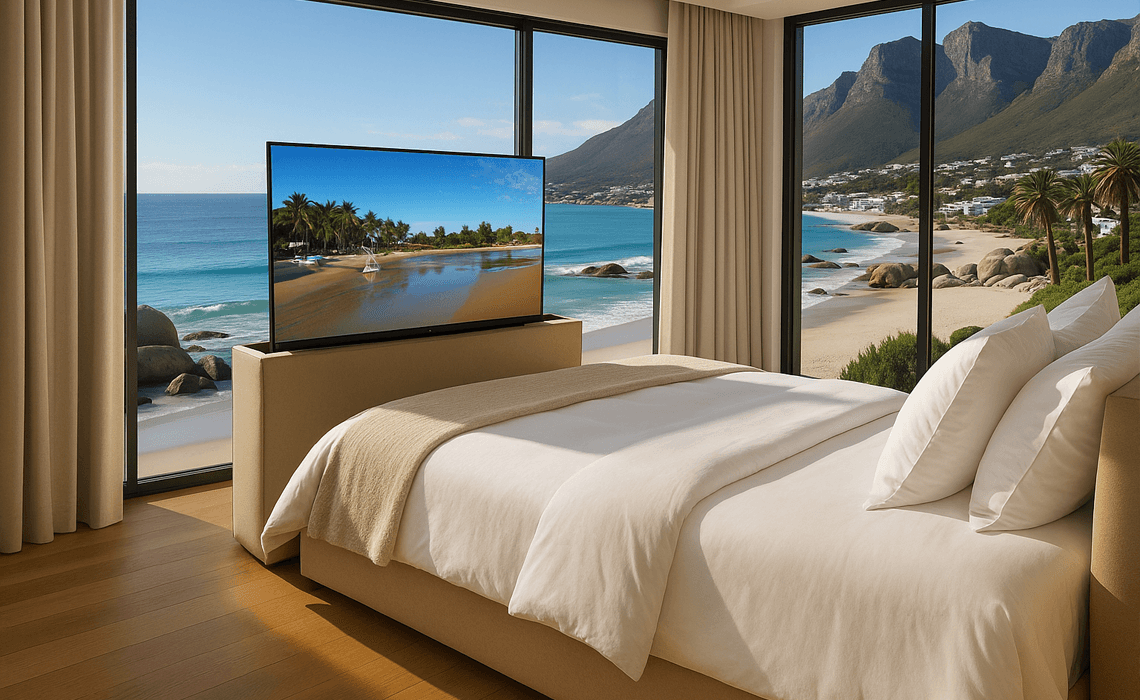 Luxury viewing from bed – made to fit your space