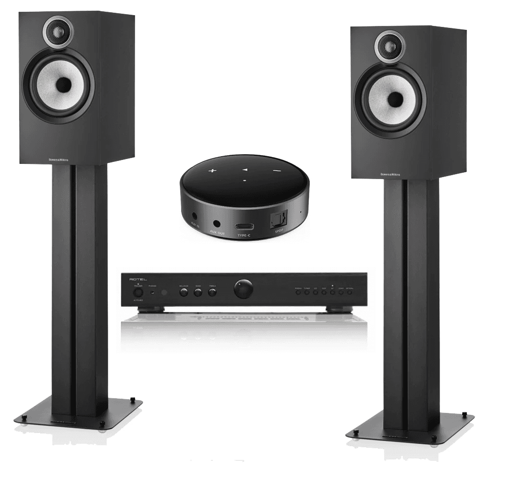 Bowers & Wilkins 606 S3 Stereo Package incl Rotel A11 MkII Amplifier and Klipsch Wiim Mini Streamer